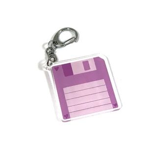 floppy disc charm / keychain